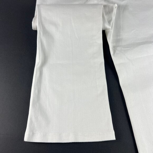 Spanx Jeans Women's Extra Large Pull On Kick Flare High Rise White Stretch Denim - Picture 11 of 16